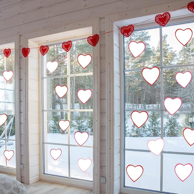 90 Pieces Heart Cutouts Paper Hearts Heart Shape Cards 5.5 Inches Large - Image 6