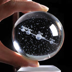 Qianwei 3D Solar System Model Crystal Ball Astronomy Gifts Men Space Decor | - Image 7