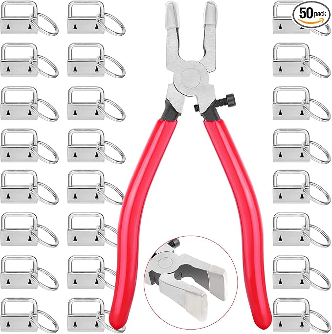 Key Fob Hardware Set, Shynek 50PCS Lanyard Key Fob Hardware 1 Inch by shynek