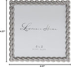Lawrence Frames Metal Frame, Rope Design, Brushed Nickel, 4x4 Square - Image 5