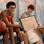 WISYOK Basketball Lineup Board, Foldable | 48 Cards, 2 Markers, Leather Covered - Image 7
