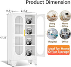 47"H Metal Display Cabinet - Image 2