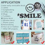 Lya Vinyl Matte Black Permanent Vinyl Roll, Window & Home Decal - Image 5