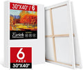 ESRICH Stretched Canvas for Painting 30x40 Inch, Primed Acid-Free Cotton Blank by ESRICH