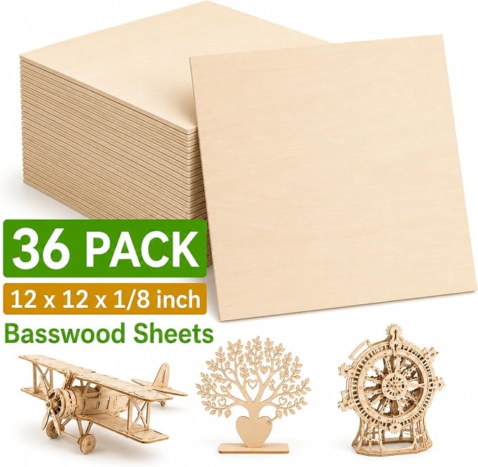 3mm Basswood Sheets 1/8 Inch - Image 2