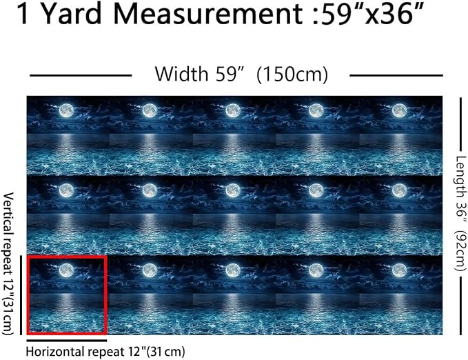 Erosebridal Ocean Flannel Fabric by The Yard Sea Marine Soft Not Stretchy Decor - Image 2