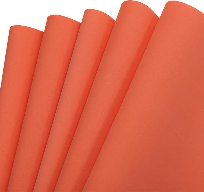 MECCANIXITY EVA Foam Sheets Orange 19.7 Inch x 19.3 Inch 1mm Thick Crafts Foam by MECCANIXITY