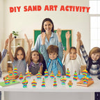 Bokon 100 Pcs Plastic Sand Art Bottles Bulk Sand Art Containers - Image 6