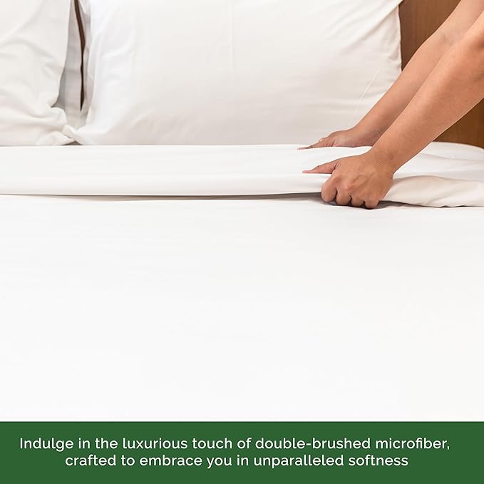 Elegant Comfort Premium Hotel Quality 1-Piece Flat Sheet, Luxury & Softest 1500 - Image 5