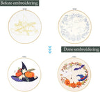 Santune 4-Pack Halloween Embroidery Kit Cross Stitch Kits - Image 3