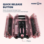 MANUFORE 34pcs Large Exacto Knife Set Craft Precision Knife Set Pink | Comfort - Image 4