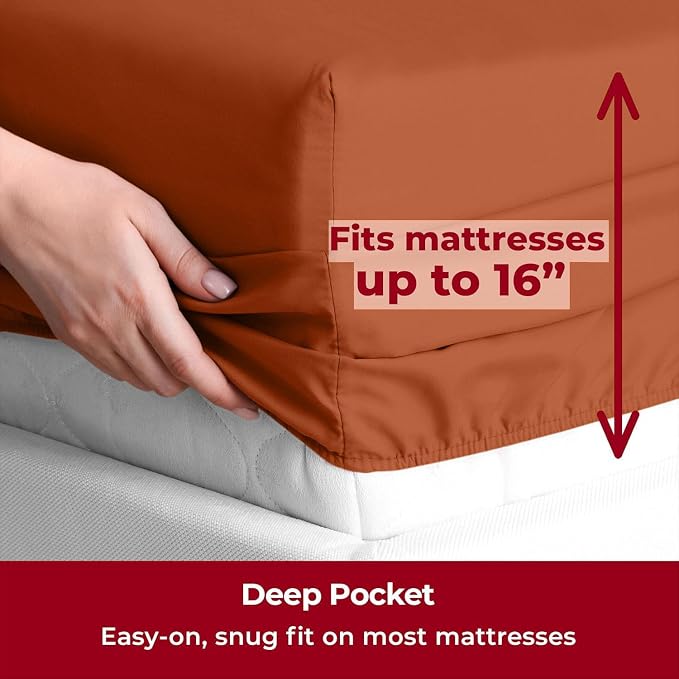Mellanni Split King Sheets Set - Image 5