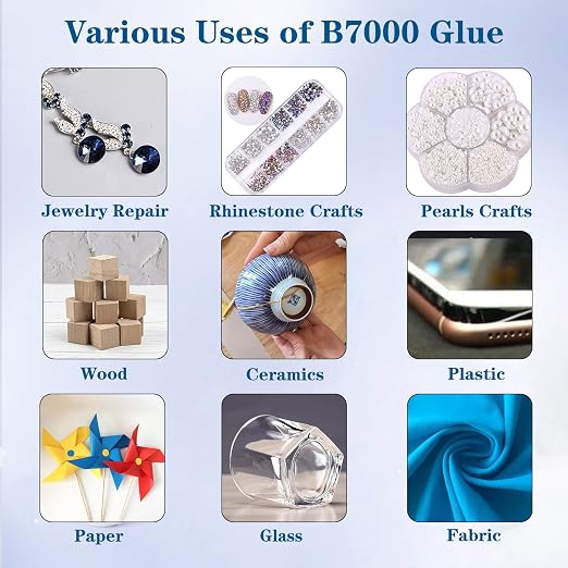 FITTDYHE B7000 Glue Clear with Precision Tip，50Ml B7000 Glue Clear - Image 7
