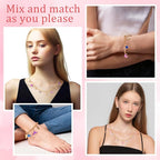 Wurosi 443 Pcs Gold Charm Bracelet Necklace Making Kit - Image 6