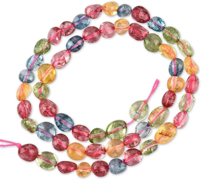 HAAMIIQII Natural Colorful Quartz Crystal Pebble Stone 5-8mm Small Irregular by HAAMIIQII