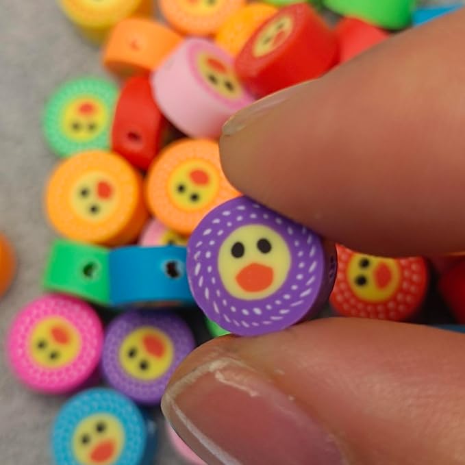100pcs Duck Polymer Clay Spacer Beads - Image 5