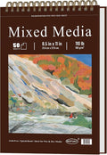 Mofuny Mixed Media Sketchbook 8.5 x 11, 50 Sheets - 110lb/180gsm Painting Paper by SketchBook