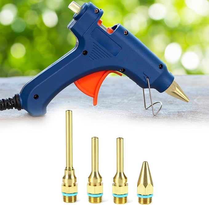 QWORK 4Pcs Pure Copper Glue Gun Nozzle Set - Image 7