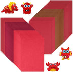 Ainiv 40pcs 8×12 inches Coloured Felt Fabric Sheets, Fabrics DIY Craftwork by Ainiv