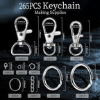 LEOBRO Keychain Making Kit, Well Crafted Sturdy Key Chain Making Kit, Key Chain - Image 2