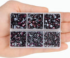4000Pcs Mixed Size Hot Fix Round Crystals Gems Glass Stones Hotfix Flat Back - Image 6