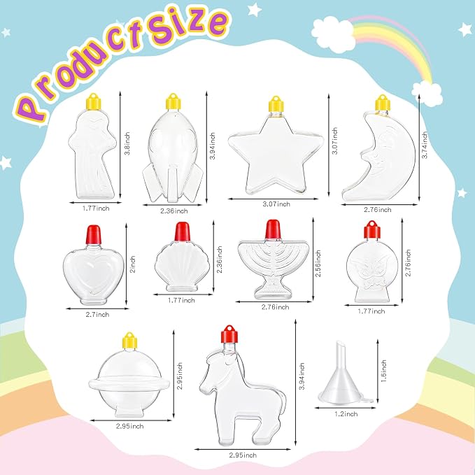 Uiifan 50 Pcs Sand Art Bottle Necklaces Bulk Sand Art Craft Kits - Image 2