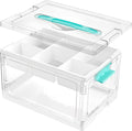 Vtopmart 24 QT Clear Plastic Craft Organizers and Storage Box by Vtopmart
