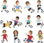 OBUSATT 60 Pcs Soccer Player Theme Cutouts Soccer Bulletin Board Decorations by OBUSATT