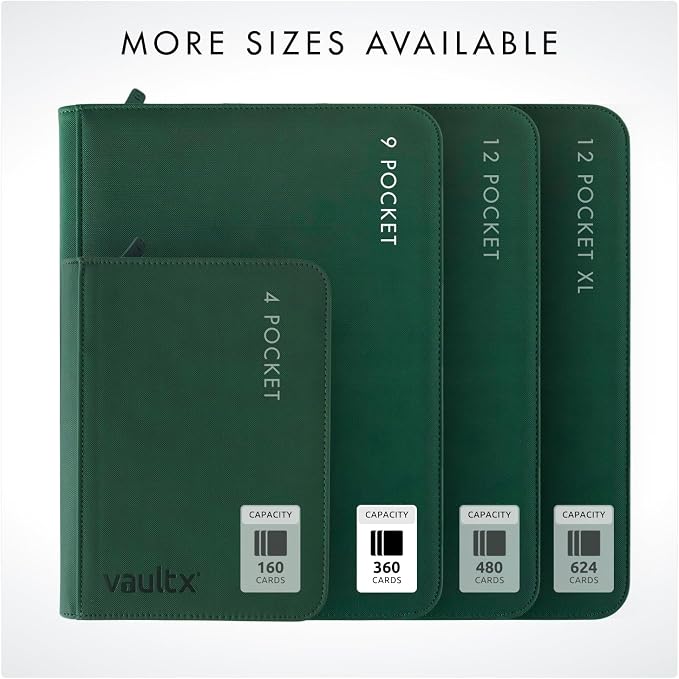 Vault X 9 Pocket Zip Trading Card Binder 360 Cards Exo-Tec | Holds 360 - Image 8