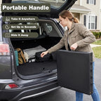 4ft Folding Table with Adjustable Height, 2-Level Foldable Table with HDPE Top - Image 7