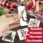 50 PCS Christmas Painting Stencils Reusable Christmas Stencils - Image 5