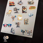 50 PCS Vintage Movie Stickers for Scrapbooking Journaling Junk Journal - Image 5