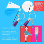 HTVRONT Sublimation Keychain Blanks - Image 3