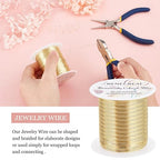 BENECREAT 26 Gauge 131 Yards Jewelry Beading Wire Light Gold Tarnish Resistant - Image 3