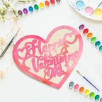 Large Size 12" Wooden Heart Ornaments to Paint, Valentine's Day DIY Blank - Image 7