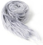 Shaggy Plush Faux Fur Fabric Precut Strips Frost Gray Fur Fluffy Fuzzy Craft Fur by Unknown