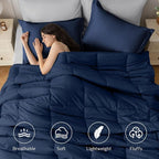 JOLLYVOGUE King Comforter Set, Ultra-Soft Bed in a Bag King Size 7 Pieces - Image 2