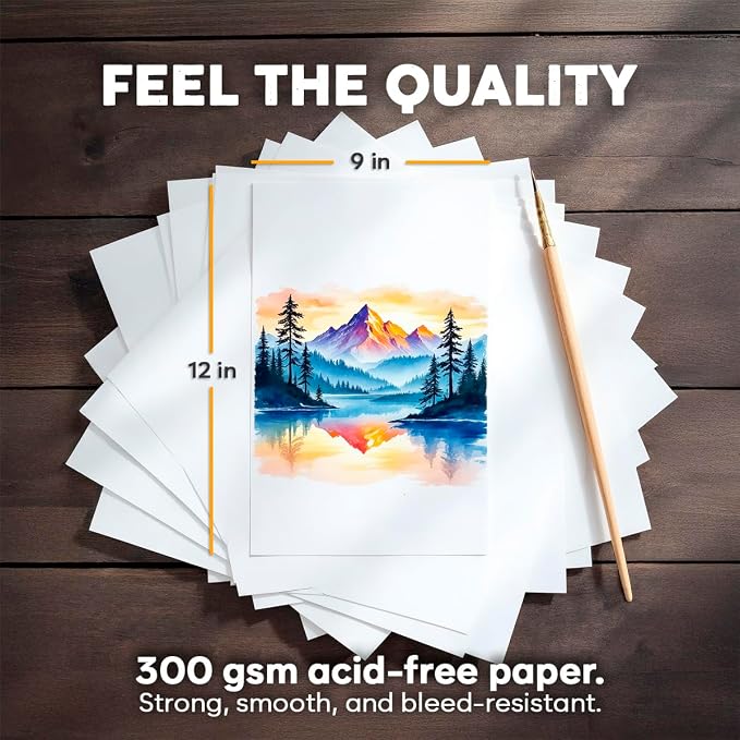 32 Sheets Watercolor Paper Pad - Image 2