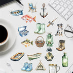 50 Cartoon Outdoor Fishing Stickers, Suitable - Image 5