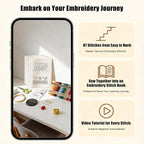 Embroidery Kit for Beginners, 87 Stitches Easy to Advanced, Step by Step Video - Image 3