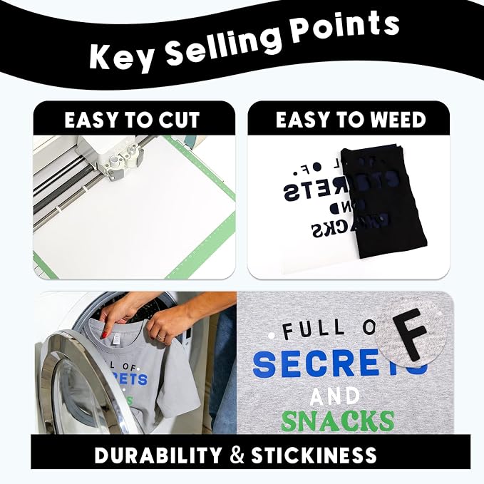 HTV Heat Transfer Vinyl, Sparkle HTV Compatible - Image 6