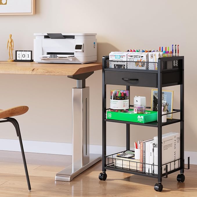 Homsorout 3 Tier Rolling Cart - Image 8