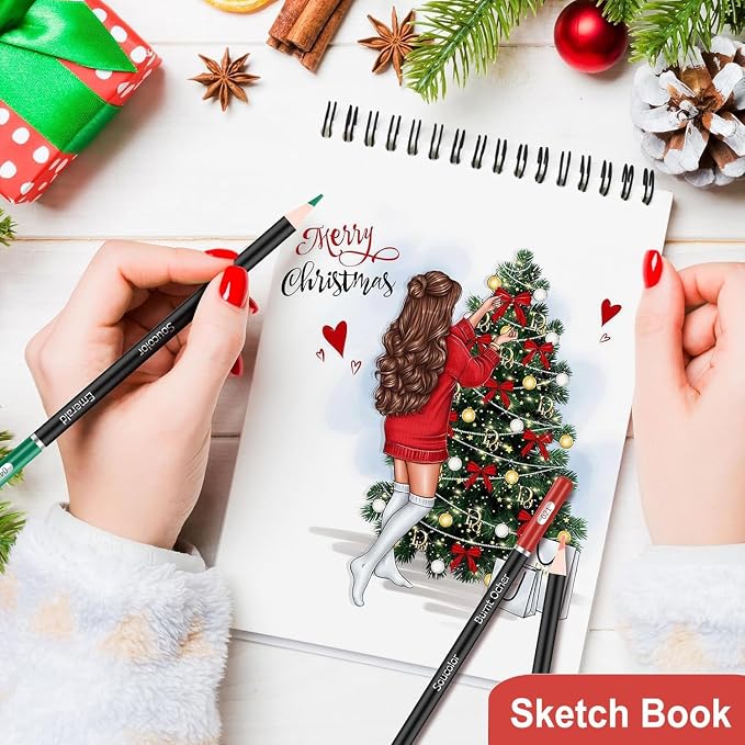 Soucolor Sketch Book 9x12, Drawing Paper Pad 68lb/100gsm Acid-Free | 100 Sheets - Image 6
