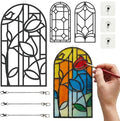 3-Pack DIY Suncatcher Blanks for Adults, Arch Acrylic Stained Glass Window Art by Unknown