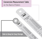 Mr. Pen- Metal Straight Edge Ruler, 2 Pack, Imperial & Metric Measurements - Image 3