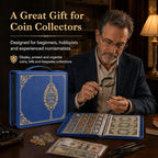 ANKHOH Zippered Coin Collection Book, 200 Pockets and 30 Bill Sleeves | PU - Image 7