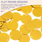 MECCANIXITY 700 Pcs Flat Round Sequins 15mm/0.6 Inch Loose Paillettes Craft - Image 3