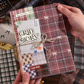 icceemee 160 Sheets of pinstripe Scrapbook Paper, journaling Scrapbook Supplies by ICCEEMEE