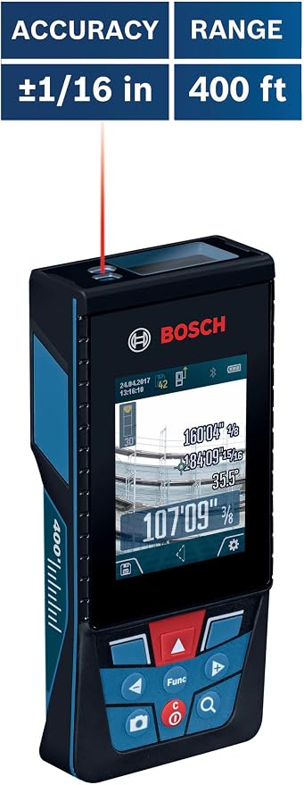 BOSCH GLM400CL 400 Ft Blaze Outdoor Connected Laser Measure, Includes 1.0 Ah - Image 13