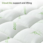 Full Size Mattress Topper Viscose Derived from Bamboo, Soft Thick Pillow Top - Image 8